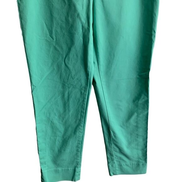 𝅺Ellen Tracy‎ Muted Mint Green Pull on Style Capri Pants - Size 8 - Picture 5 of 9